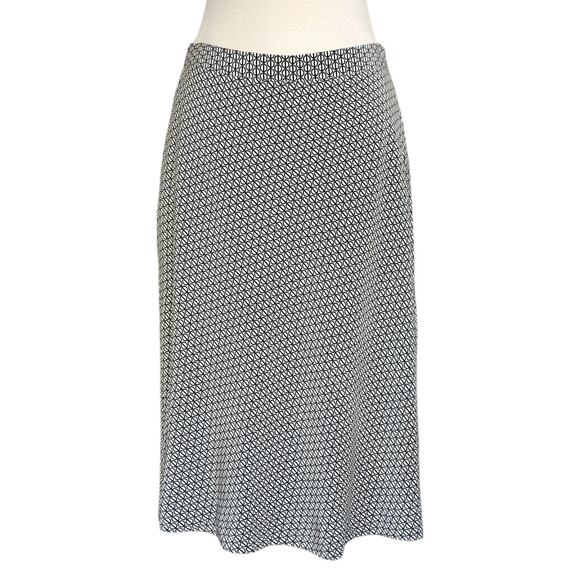 Vintage Y2K office siren Banana Republic 100% Silk skirt Geometric medium small